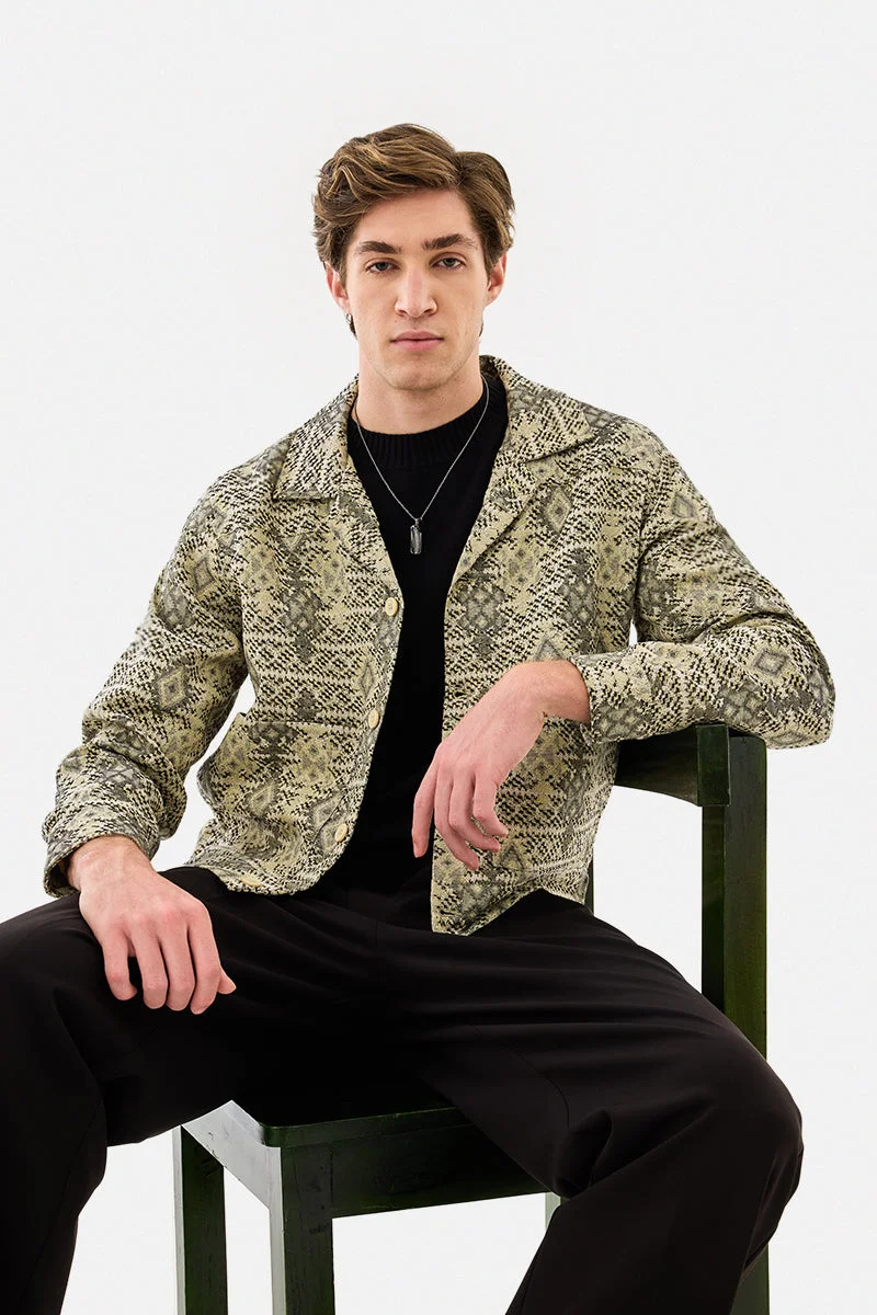 سنيتش Double Pocket Lapel Collar Jacket